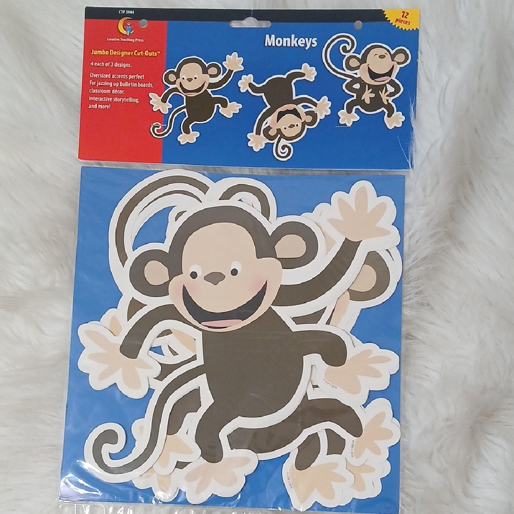 Monkey Cut-Outs Bulletim Board Wall Decor